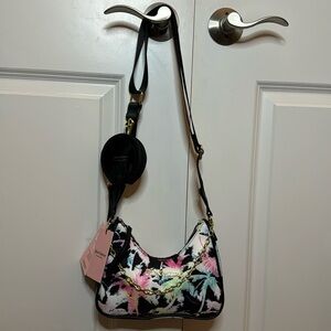 Juicy Couture Palm Tree Chains N Love Crossbody Purse Bag Pink NWT